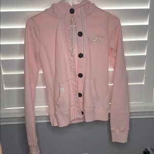 Button up hooded sweater